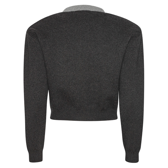 Rotate Firm Knit Cardigan, Phantom Combi
